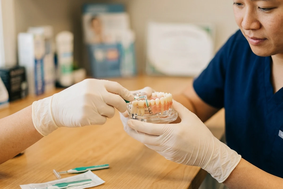 Entorno de atención práctica relacionado con un dentista chino en Chino, CA
